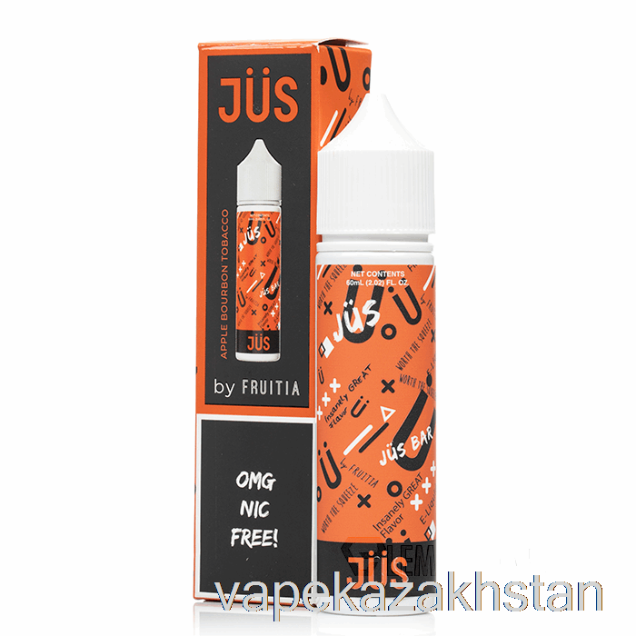 Vape Disposable Apple Bourbon Tobacco - JUS E-Liquid - 60mL 0mg